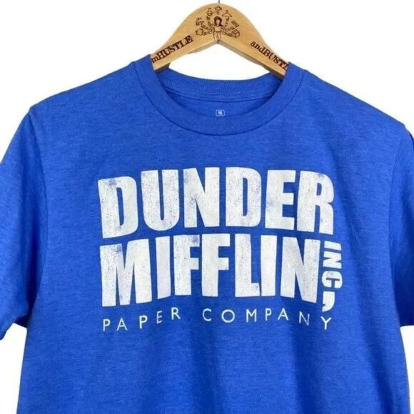 RIPPLE JUNCTION THE OFFICE MEN'S DUNDER MIFFLIN PAPER COMPANY GRAPHIC SHIRT MED. - Picture 2 of 4